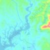Carte topographique Baipao, altitude, relief
