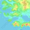 Carte topographique Banjole, altitude, relief
