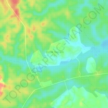 Carte topographique FELDA Neram 1, altitude, relief