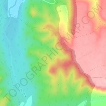 Carte topographique Valdeborrachos, altitude, relief