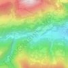Carte topographique Galleno, altitude, relief