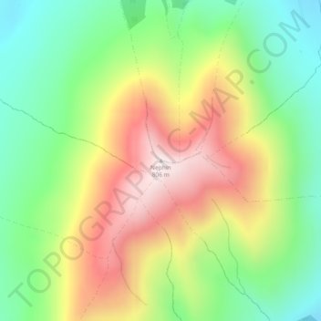 Carte topographique Nephin, altitude, relief