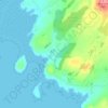 Carte topographique Knockbrex, altitude, relief