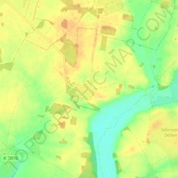 Carte topographique Krams, altitude, relief