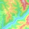 Carte topographique Misarela, altitude, relief