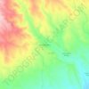 Carte topographique Llano del Espino, altitude, relief