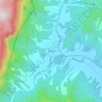 Carte topographique Quiriri, altitude, relief