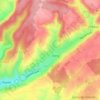 Carte topographique Les Mottes, altitude, relief