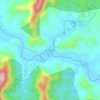 Carte topographique บ้านบางกัน, altitude, relief