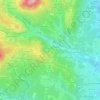 Carte topographique Les Croches, altitude, relief