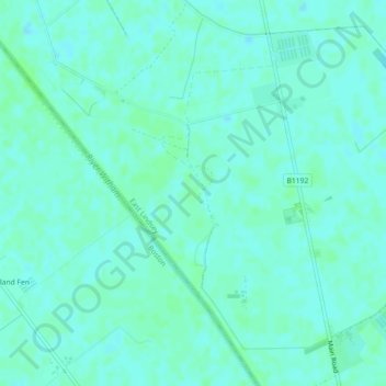 Carte topographique Haven Bank, altitude, relief