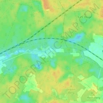 Carte topographique Rehain, altitude, relief