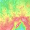 Carte topographique Almoinha, altitude, relief