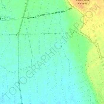Carte topographique Cornal, altitude, relief