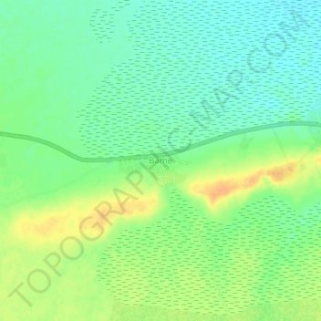 Carte topographique Bame, altitude, relief