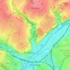 Carte topographique Les Turpaines, altitude, relief