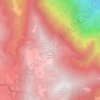 Carte topographique Colle Val D'Antenne, altitude, relief