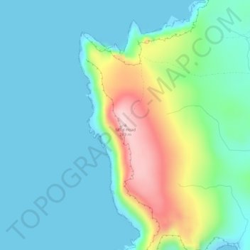 Carte topographique Fitful Head, altitude, relief