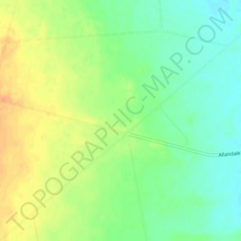 Carte topographique Masons Flat, altitude, relief