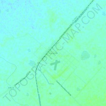 Carte topographique Recalde, altitude, relief