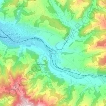 Carte topographique Bärau, altitude, relief