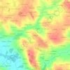 Carte topographique Les Genets, altitude, relief
