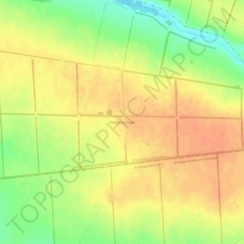 Carte topographique Nevelske, altitude, relief