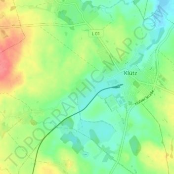 Carte topographique Arpshagen, altitude, relief