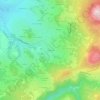 Carte topographique Le Fraisse, altitude, relief