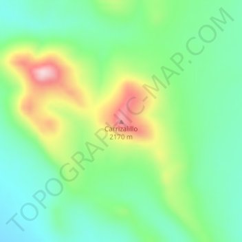 Carte topographique Carrizalillo, altitude, relief