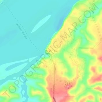 Carte topographique Miritituba, altitude, relief