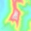 Carte topographique Mange, altitude, relief