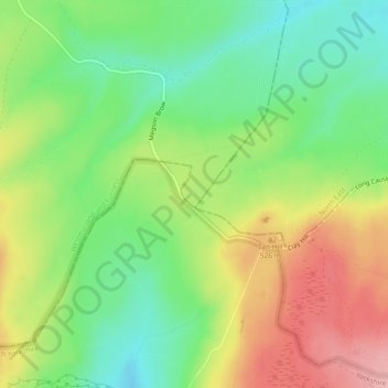 Carte topographique Drover Hole Hill, altitude, relief