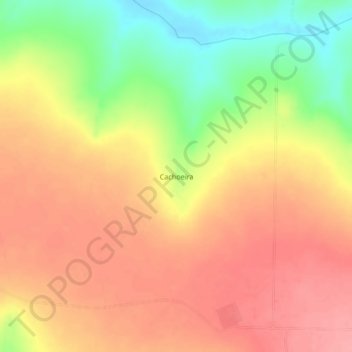 Carte topographique Cachoeira, altitude, relief