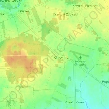 Carte topographique Nasielsk, altitude, relief