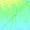 Carte topographique Guasimo, altitude, relief
