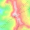 Carte topographique Banded Peak, altitude, relief