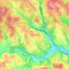 Carte topographique Coraopolis Heights, altitude, relief
