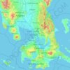 Carte topographique Grand Manille, altitude, relief