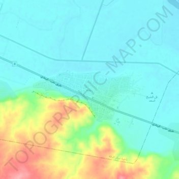 Carte topographique Ratla, altitude, relief