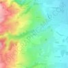 Carte topographique Le Bost, altitude, relief