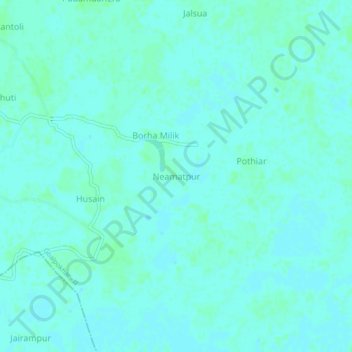 Carte topographique Neamatpur, altitude, relief