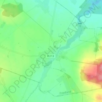 Carte topographique Brohm, altitude, relief