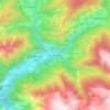Carte topographique les Escaldes, altitude, relief