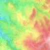 Carte topographique Moulergues, altitude, relief