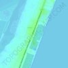 Carte topographique ECR Beach View point, altitude, relief