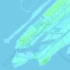 Carte topographique Port Bolivar, altitude, relief