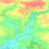 Carte topographique Les Jarries, altitude, relief