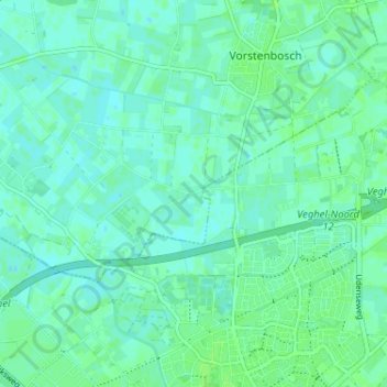 Carte topographique Hazelberg, altitude, relief