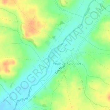 Carte topographique Cebollera, altitude, relief